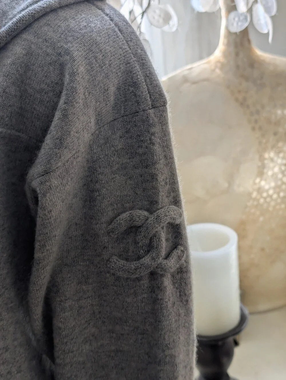 50% OFF CHANEL Vintage 2010 Chanel Grey  Cashmere Track Suit